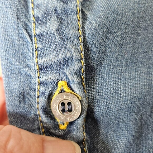 Vivienne Westwood‎ Anglomania Denim Shirt M Western Rodeo Artsy Art you Wear - Picture 9 of 13